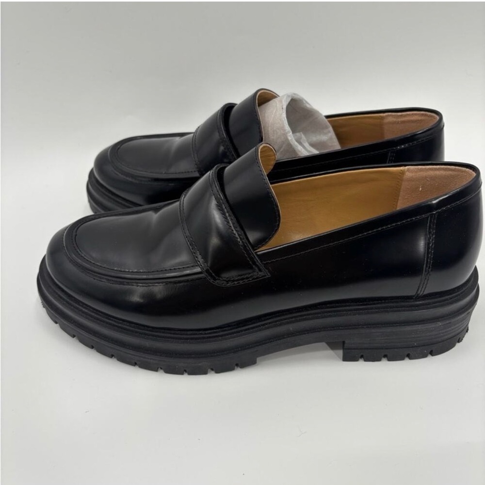 Tony Bianco Wiz Loafer in Black Hi Shine - Picture 5 of 9